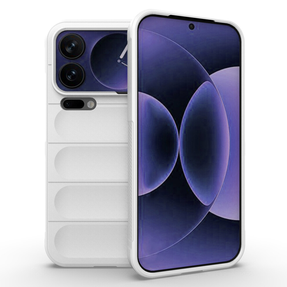 (White) Amorus For Xiaomi 17 Pro Max Case Shockproof Soft Tpu Rugged Phone Back Cover White 6914296760958