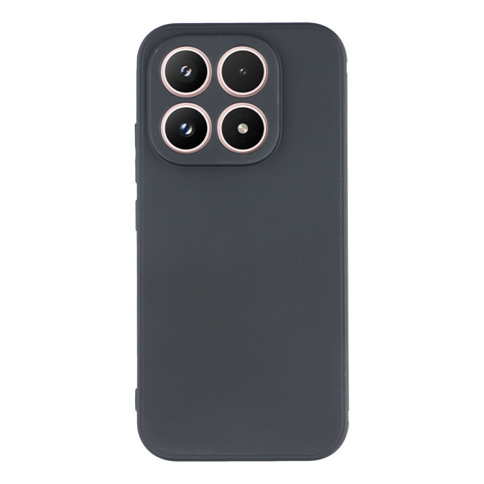 (Black) For Xiaomi 17 Case Precise Cutouts Straight Edge Tpu Shockproof Phone Cover Black 6914295078917
