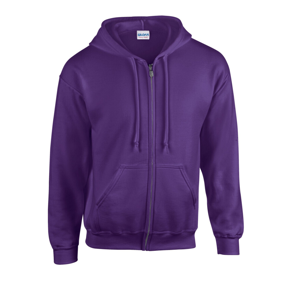 Gildan (Xl, Purple) Unisex Adult Heavy Blend Full Zip Full Zip Hoodie