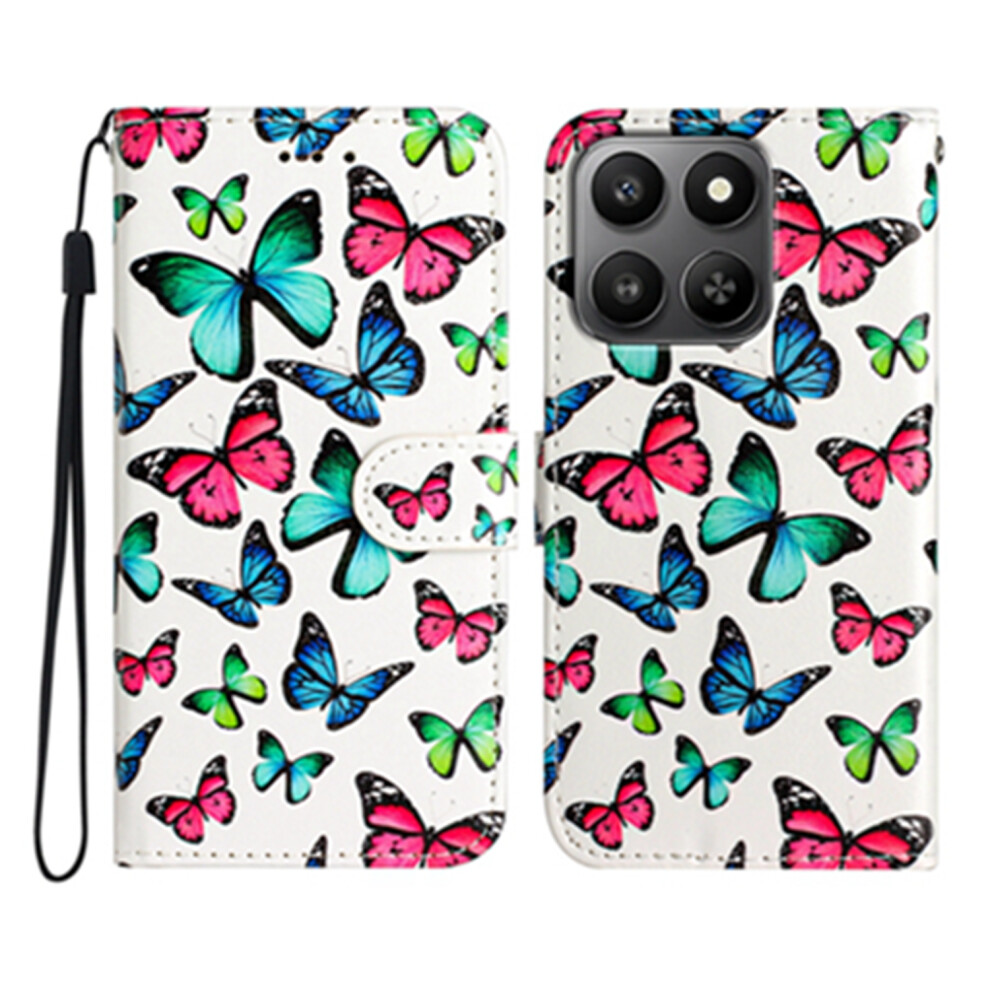 (Butterflies) For Xiaomi 17 Wallet Case Printed Pattern Pu Leather Stand Phone Cover With Strap 6914299941927