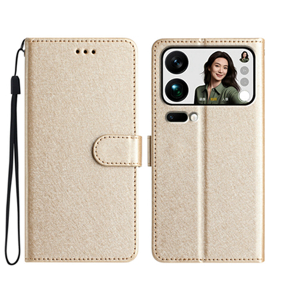 (Gold) For Xiaomi 17 Pro Wallet Case Leather Folio Phone Cover Magnetic Clasp Gold 6914292483196