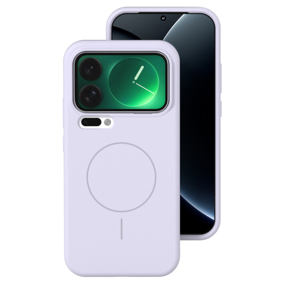 (Purple) For Xiaomi 17 Pro Liquid Silicone Magnetic Case Skin-Touch Phone Cover Purple 6914295358262