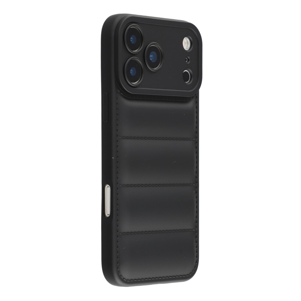 (Black) For Iphone 17 Pro Max Tpu Case Down Jacket Design Shock-Absorbent Phone Protector Black 6914295673365