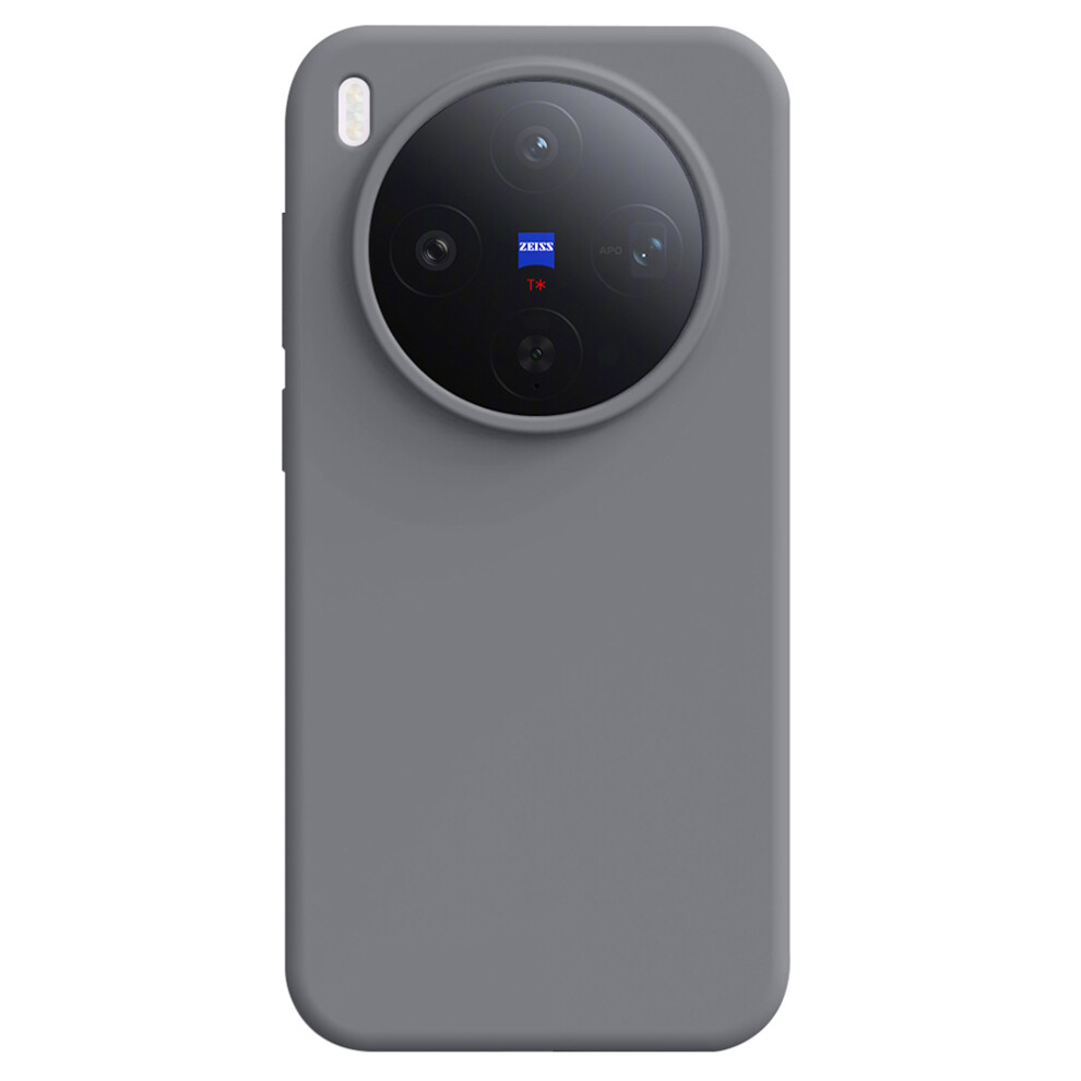 (Dark ) For Vivo X300 5G Case Skin-Friendly Liquid Silicone + Pc Phone Cover Grey 6914299285724