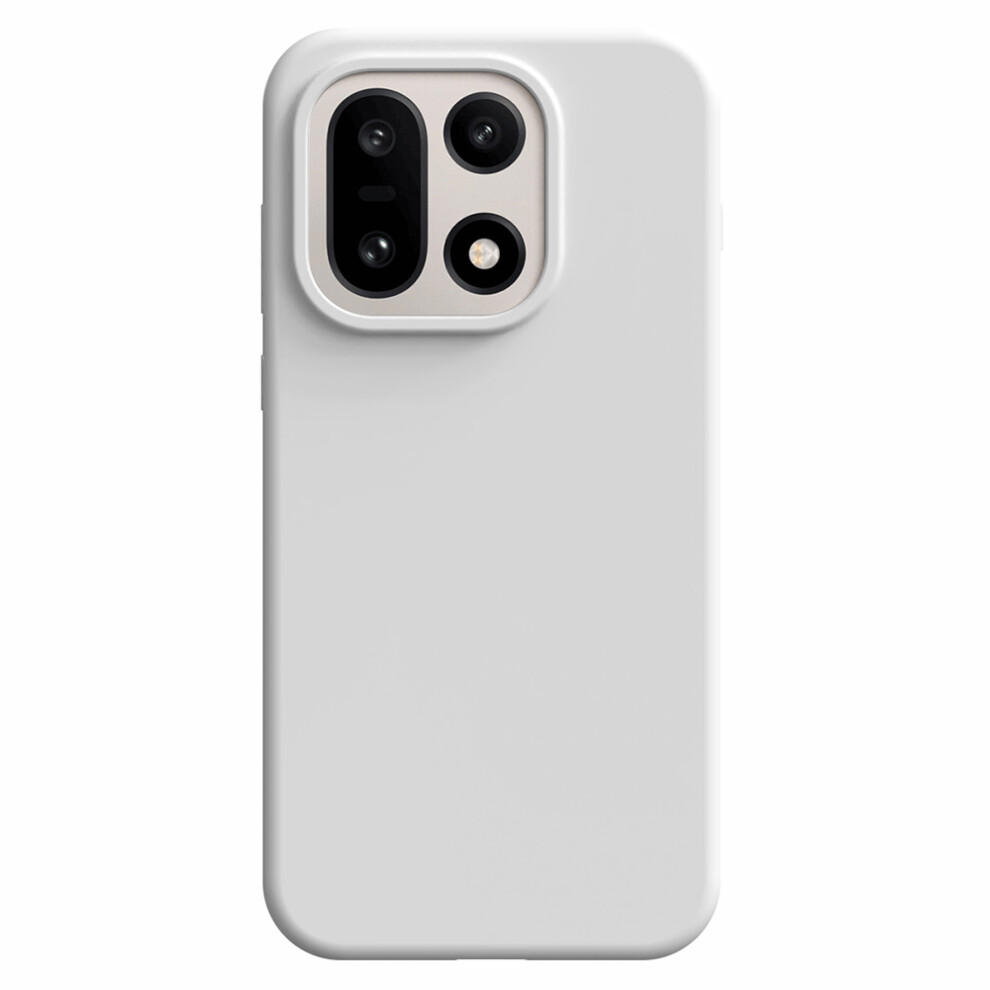 (White) For Oneplus 15 5G Case Skin-Friendly Liquid Silicone + Pc Phone Cover White 6914292489143