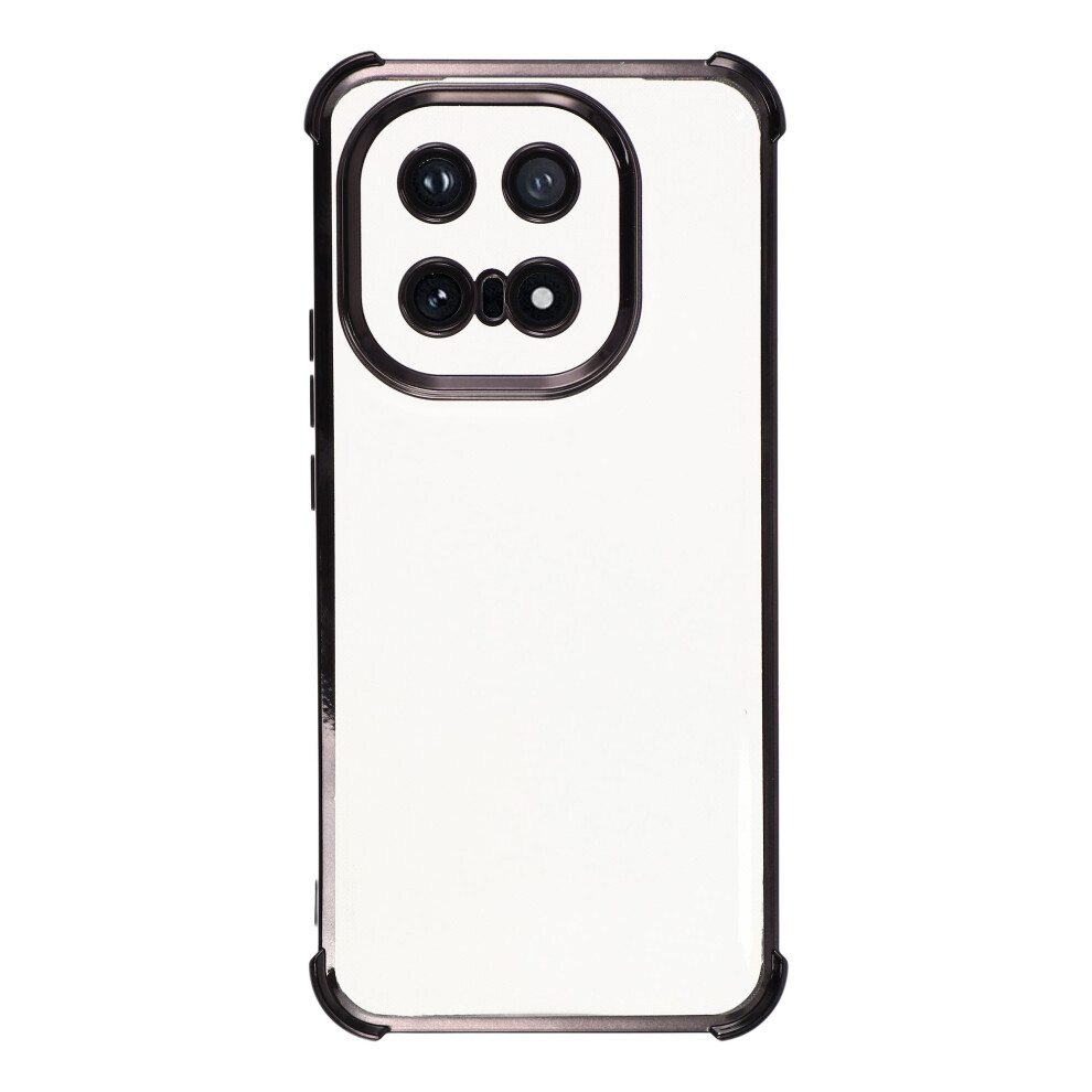 (Black) For Vivo Iqoo 15 5G Case Reinforced Corners Tpu Clear Back Cover Black 6914298578100