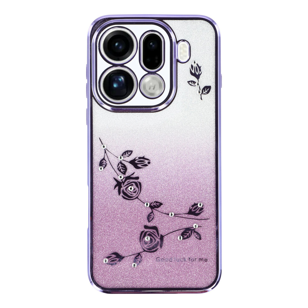 (Purple) Kadem For Oppo Find X9 Pro 5G Case Flower Tpu Flexible Gradient Phone Cover Purple 6914294177000