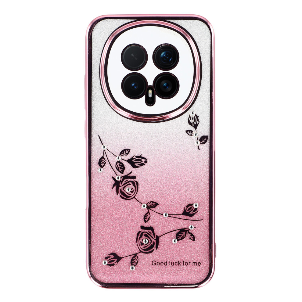 (Rose ) Kadem For Honor Magic8 5G Case Flower Tpu Flexible Gradient Phone Cover Gold 6914295974950