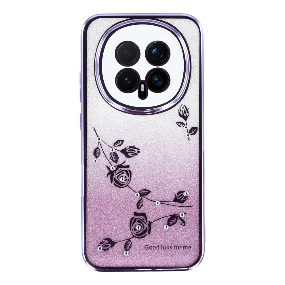 (Purple) Kadem For Honor Magic8 5G Case Flower Tpu Flexible Gradient Phone Cover Purple 6914295923323