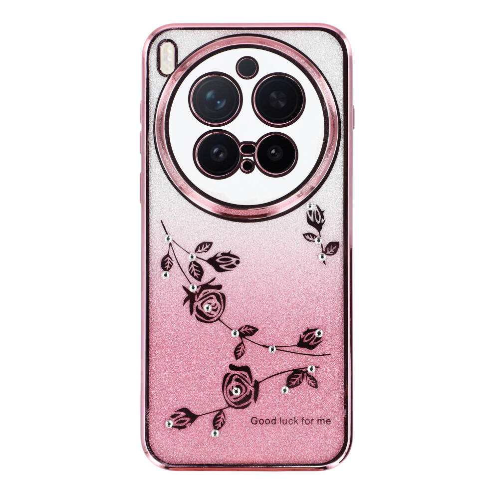 (Rose ) Kadem For Vivo X300 Pro 5G Case Flower Tpu Flexible Gradient Phone Cover Gold 6914295565820