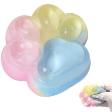 Cat Paw Squeeze Toy - Kawaii Squishy Anti-Stress Balls for Kids, Soft Rubber Material, Ideal for Relaxation and Stress Relief
