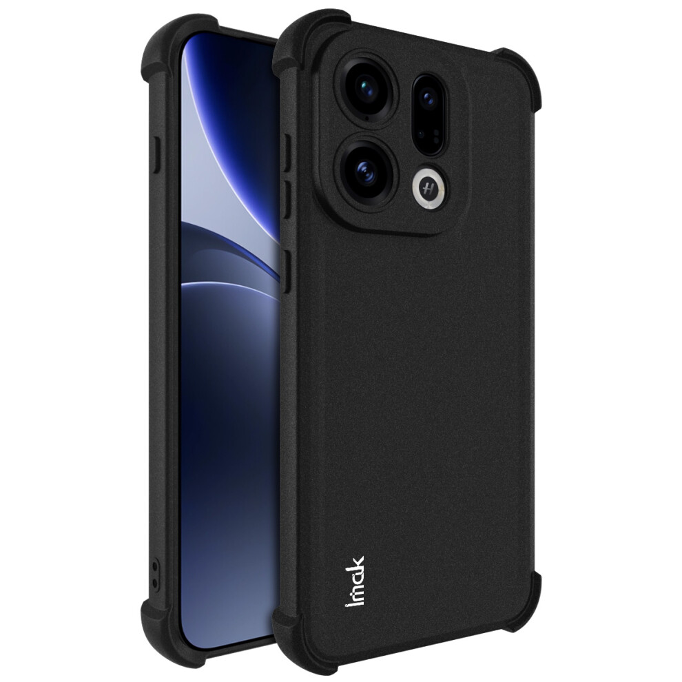 (Matte ) Imak For Oppo Find X9s 5G / Find X9 5G Case Tpu Phone Cover Airbag Shockproof Protection Black 6914297080192