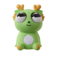 (Orange) (LightGreen) Squeeze Toy For Stress Relief Cute Bug With Big Eyes When Squeeze Toy 2pcs
