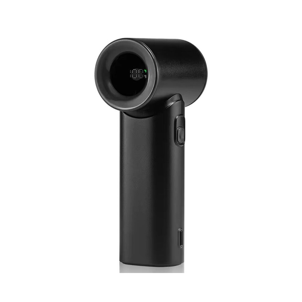 Handheld Electric Fan  Turbo Air Cooling Fan for Office Outdoor Travel Low Noise Power Airflow Cooling Fan Black-image-OPC-PVQSMMS-NEW