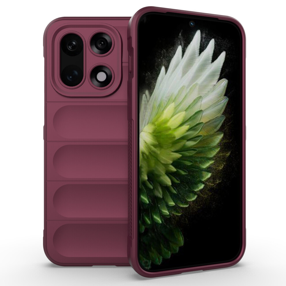 (Wine ) Amorus For Oneplus 15 5G Case Shockproof Soft Tpu Rugged Phone Back Cover Red 6914294549906