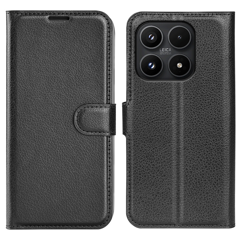 (Black) Amorus For Xiaomi 17 Wallet Case Litchi Texture Shockproof Leather Flip Stand Phone Cover Black 6914293548443