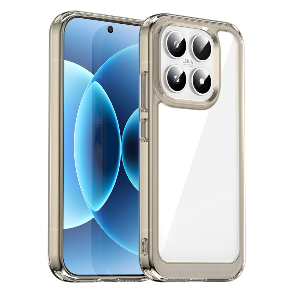 (Transparent ) For Xiaomi 17 Case Tpu + Acrylic Protective Clear Phone Cover Grey 6914295749930