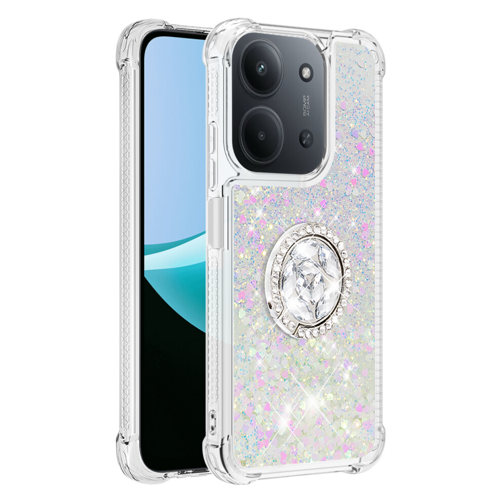 (Laser / Hearts) For Xiaomi Redmi 15C 4G (Global) (171Mm) Tpu Case With Kickstand Quicksand Shockproof Cover 6914291584900