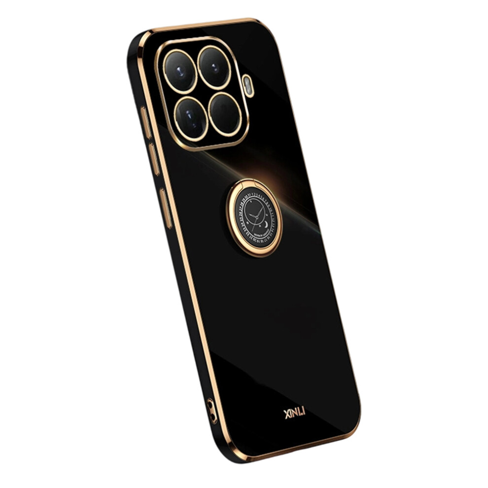 (Black) Bulk Purchasing Xinli For Xiaomi 15T Pro Case Ring Kickstand Electroplating Tpu Phone Cover Black 6914293665539