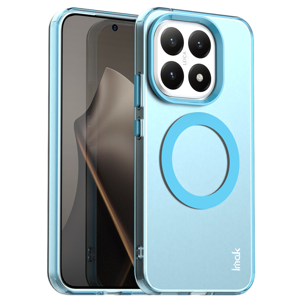 (Blue) Imak For Xiaomi 15T Magnetic Case Candy Color Anti Drop Tpu + Pet Back Cover Blue 6914298673911
