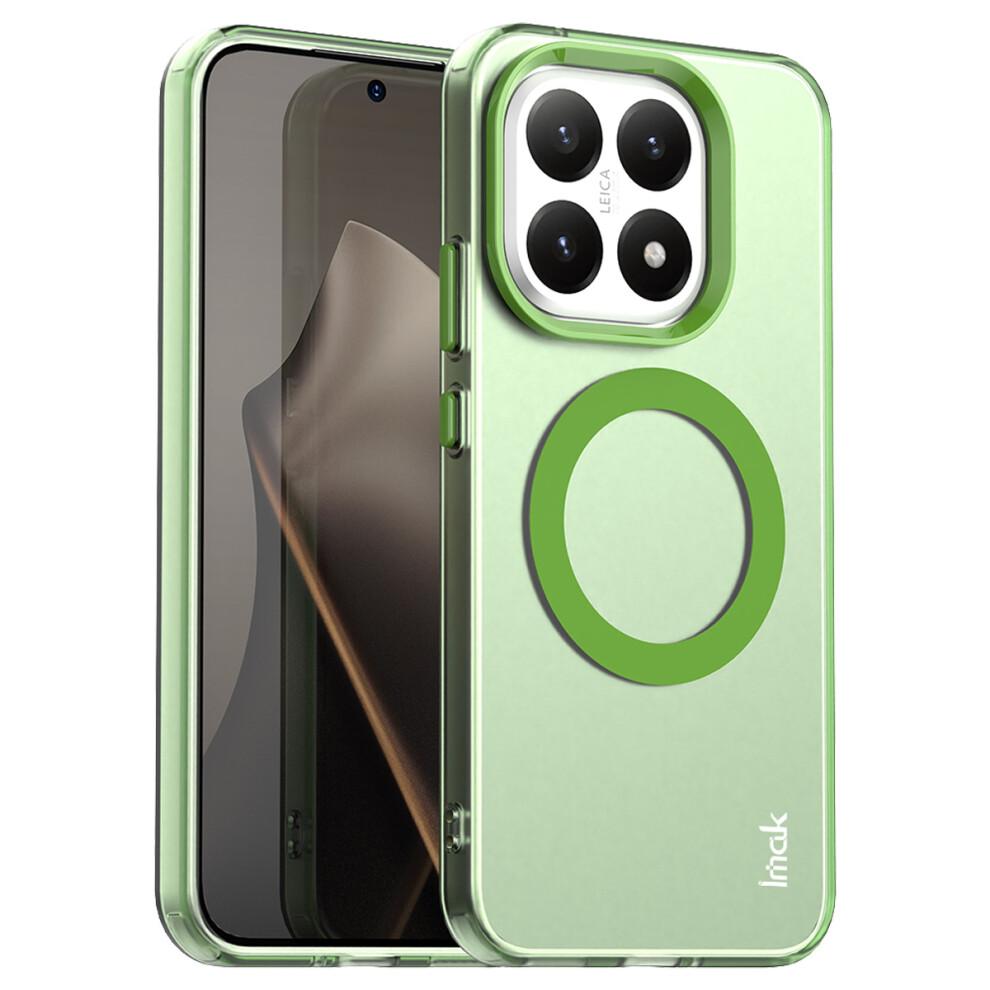 (Green) Imak For Xiaomi 15T Magnetic Case Candy Color Anti Drop Tpu + Pet Back Cover Green 6914299535096