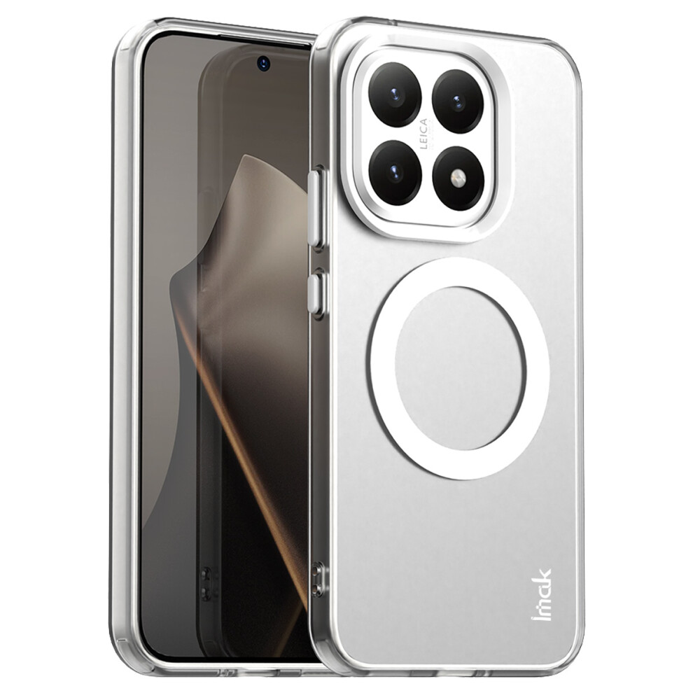 (White) Imak For Xiaomi 15T Magnetic Case Candy Color Anti Drop Tpu + Pet Back Cover White 6914293134011