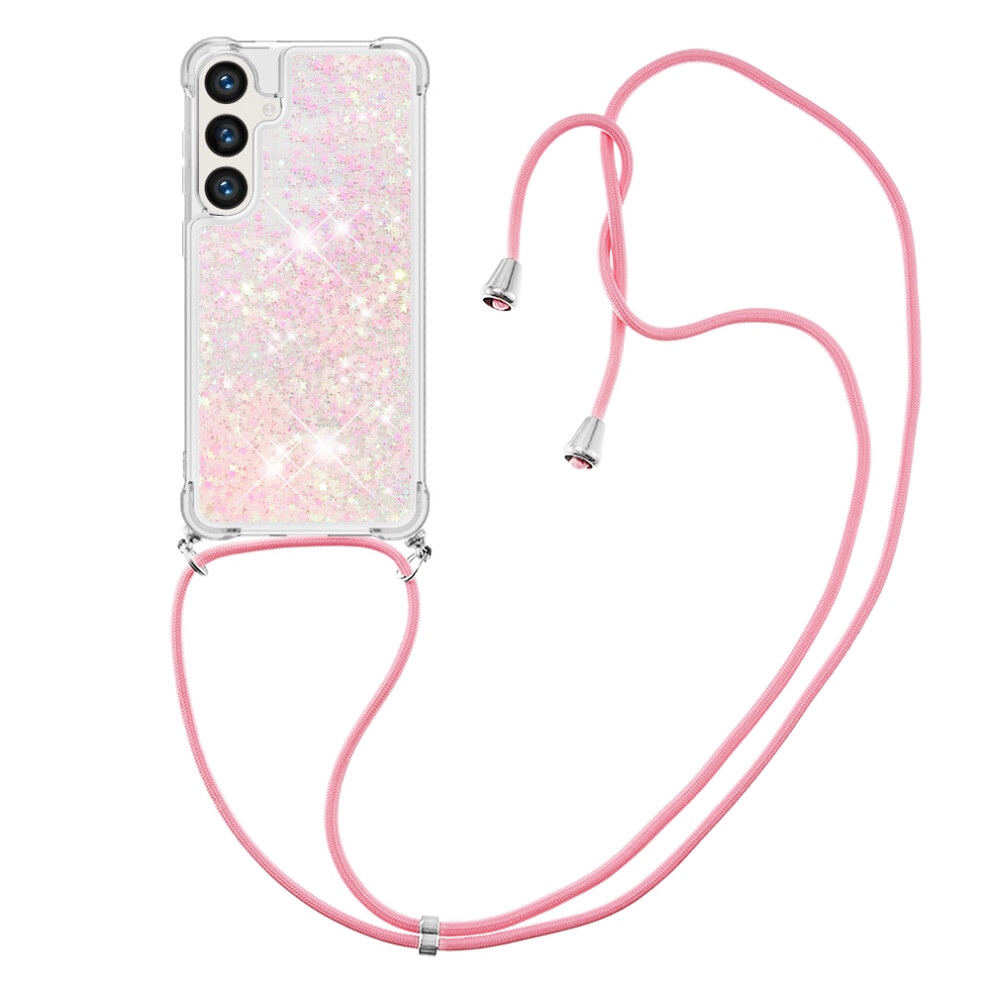 ( / Pentagrams) For Samsung Galaxy S26 Tpu Case Quicksand Phone Cover With Lanyard Pink 6914297086514