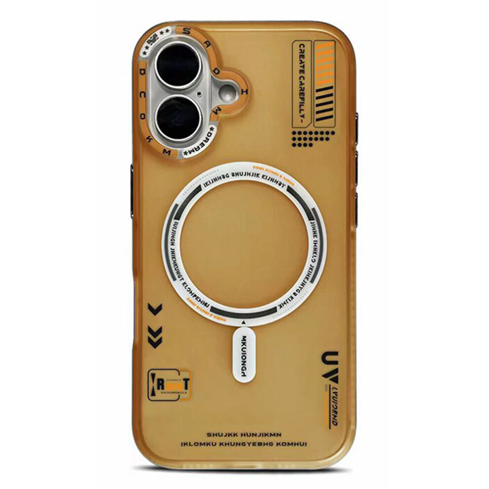 (Titanium ) Paika M1 Series For Iphone 16 Case Compatible With Magsafe Matte Pc + Tpu Phone Cover Gold 6914296944396