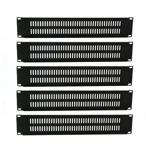 5 Pack 2U Blank Panel with Venting Blank Rack Mount Panel Spacer for 19in Server Rack Enclosure or Network Cabinet