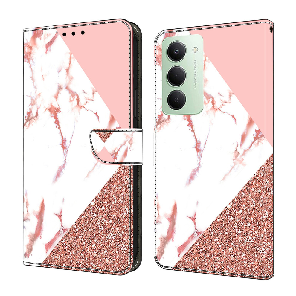 (Triangular Marble) For Xiaomi Redmi 15 4G (Eu) (171Mm) Wallet Case Pattern Printing Stand Leather Flip Phone Cover 6914297931432