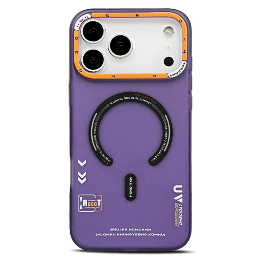(Dark ) Paika M1 Series For Iphone 17 Pro Case Compatible With Magsafe Matte Pc + Tpu Phone Cover Purple 6914292080357