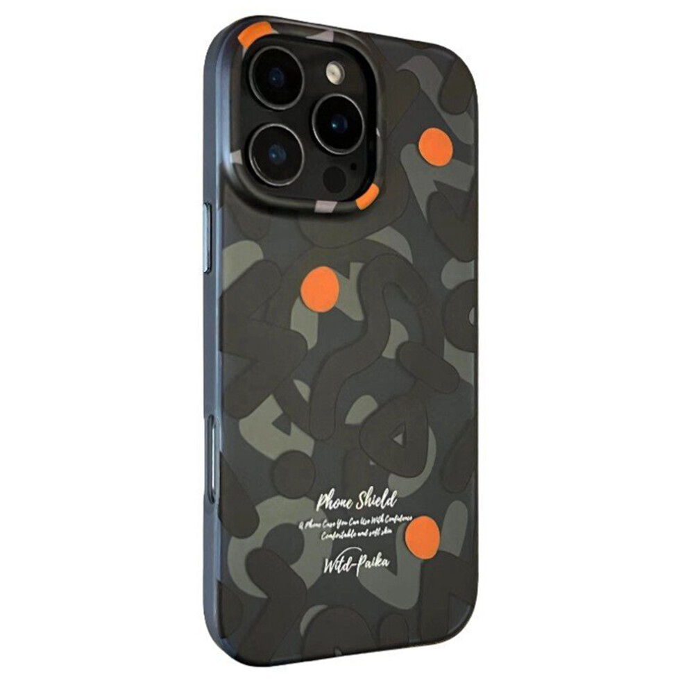 (Black) Paika Graffiti Series For Iphone 16 Pro Case Compatible With Magsafe Pc + Tpu Phone Cover Black 6914298706152