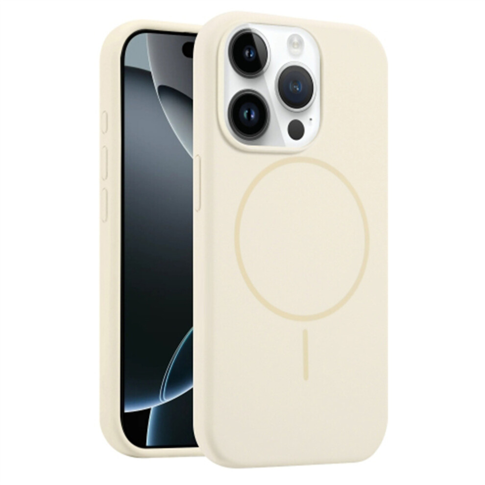 (Antique ) For Iphone 12 / 12 Pro Case Compatible With Magsafe Liquid Silicone Anti-Drop Phone Cover White 6914293703859