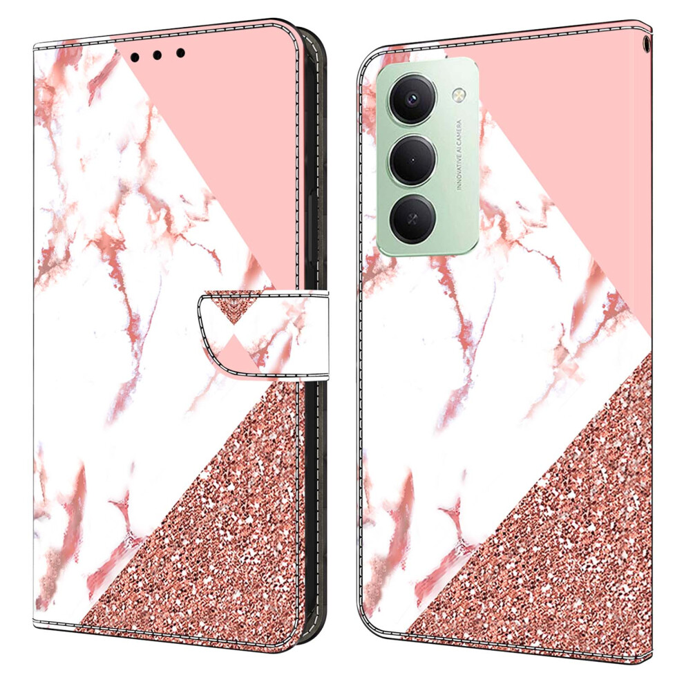 (Triangular Marble) For Xiaomi Redmi 15 5G (Global) (169Mm) Wallet Case Pattern Printing Stand Leather Flip Phone Cover 6914294211513