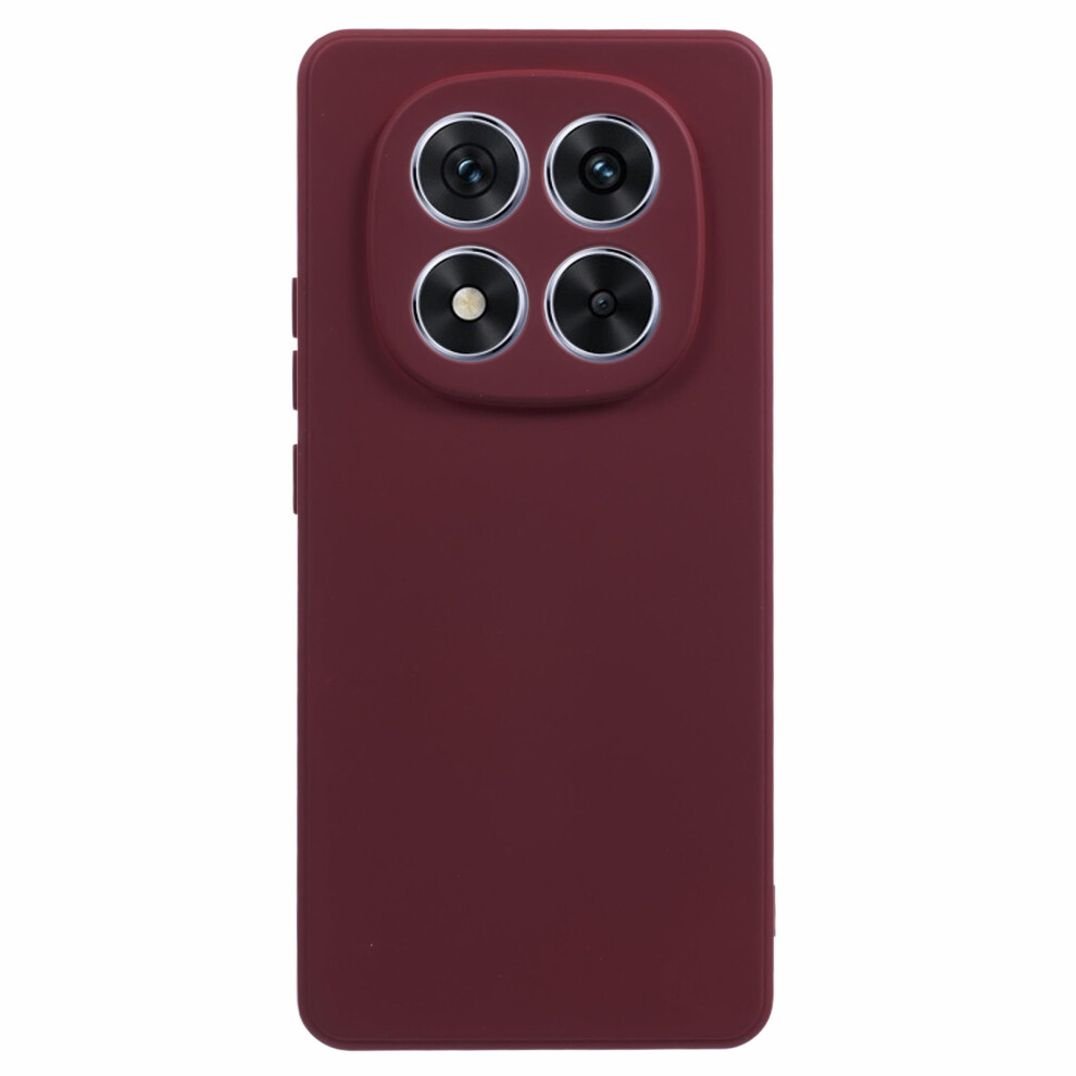(Wine ) Amorus For Xiaomi Poco M8 Pro 5G / Mi Note 15 Pro+ 5G (Global) Case Precise Cutouts Tpu Fiber Lining Shockproof Phone Red 6914293173812