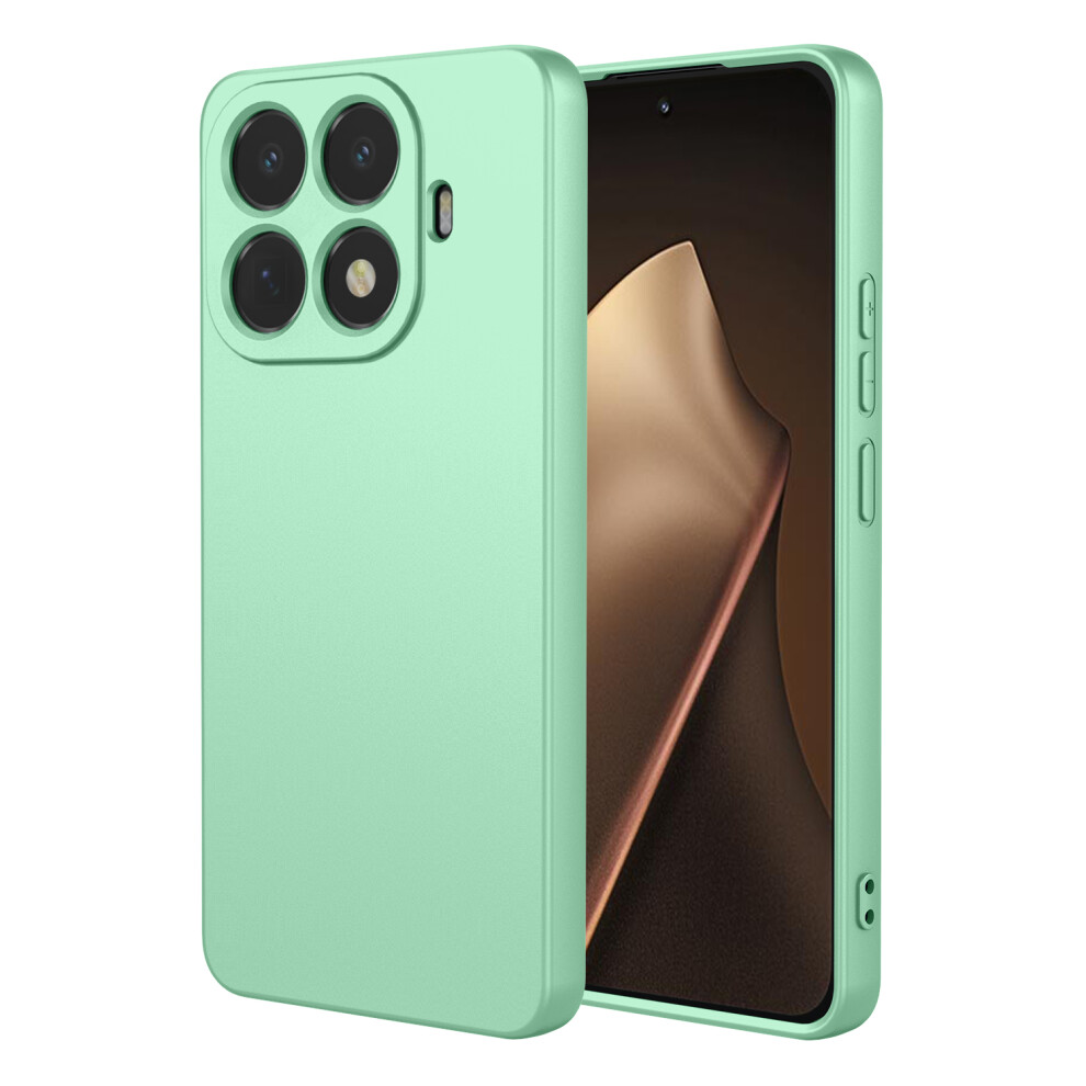 (Matcha ) For Xiaomi 15T Pro Case Liquid Silicone Feel Soft Tpu Protective Phone Cover Green 6914294800335