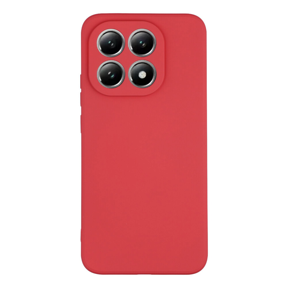 (Hawthorn ) Amorus For Xiaomi 15T Case Precise Cutouts Tpu Fiber Lining Shockproof Phone Cover Red 6914299274247