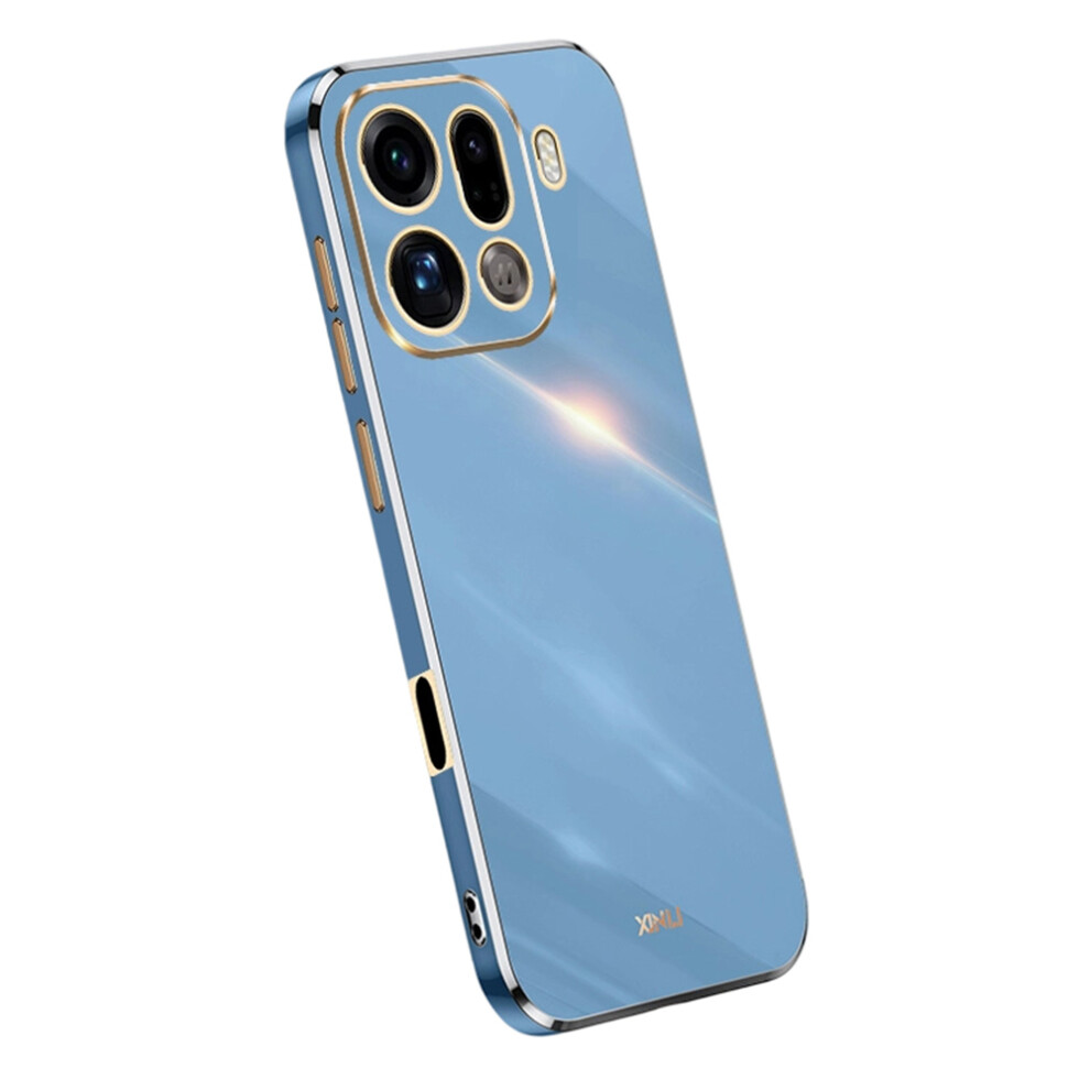 (Blue) Bulk Purchasing Xinli For Oppo Find X9 Pro 5G Case Tpu Phone Cover With Electroplating Frame Blue 6914295666466