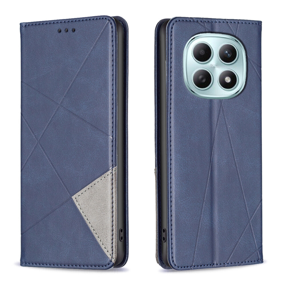 (Blue) For Xiaomi Poco M8 Pro 5G / Redmi Note 15 Pro+ 5G (Global) Case Card Slots Geometry Imprint Leather Phone Cover Blue 6914293380586