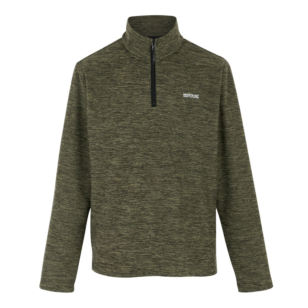 Regatta (Xxl, Oil ) Mens Thompson Marl Half Zip Fleece Jacket Green