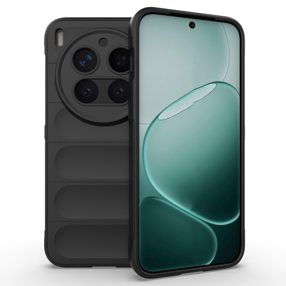 (Black) For Vivo X300 Pro 5G Case Anti-Drop Soft Tpu Rugged Phone Back Cover Black 6914291917197