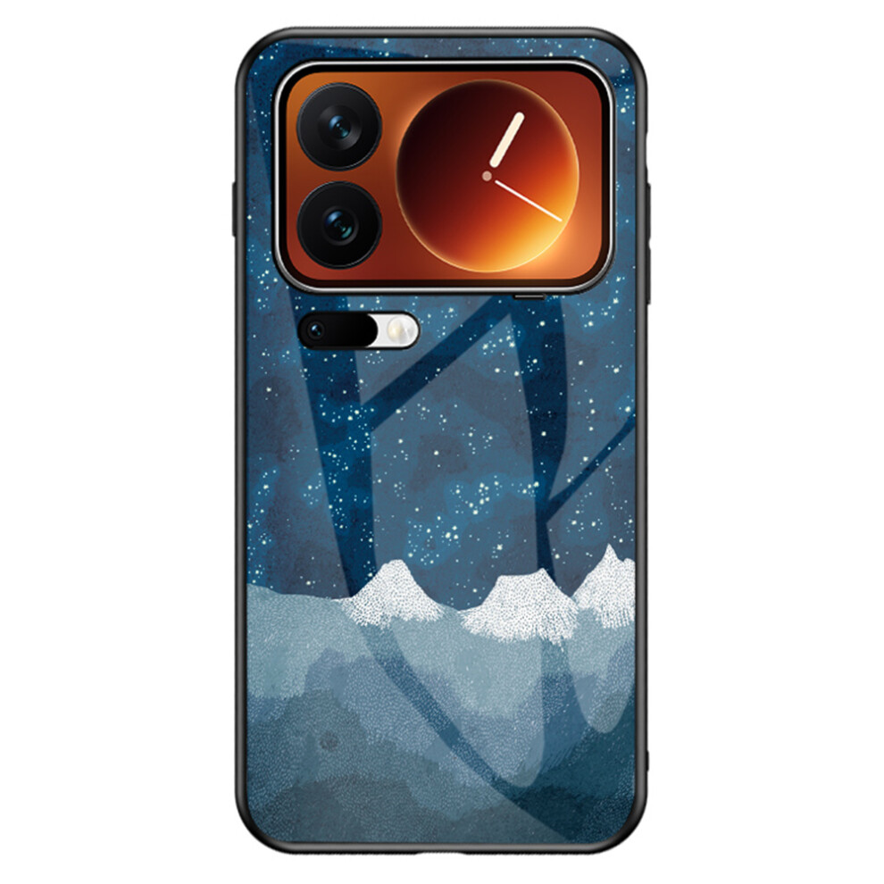 (Scattering Starry) For Xiaomi 17 Pro Case Starry Sky Pattern Tempered Glass Phone Cover 6914292664519