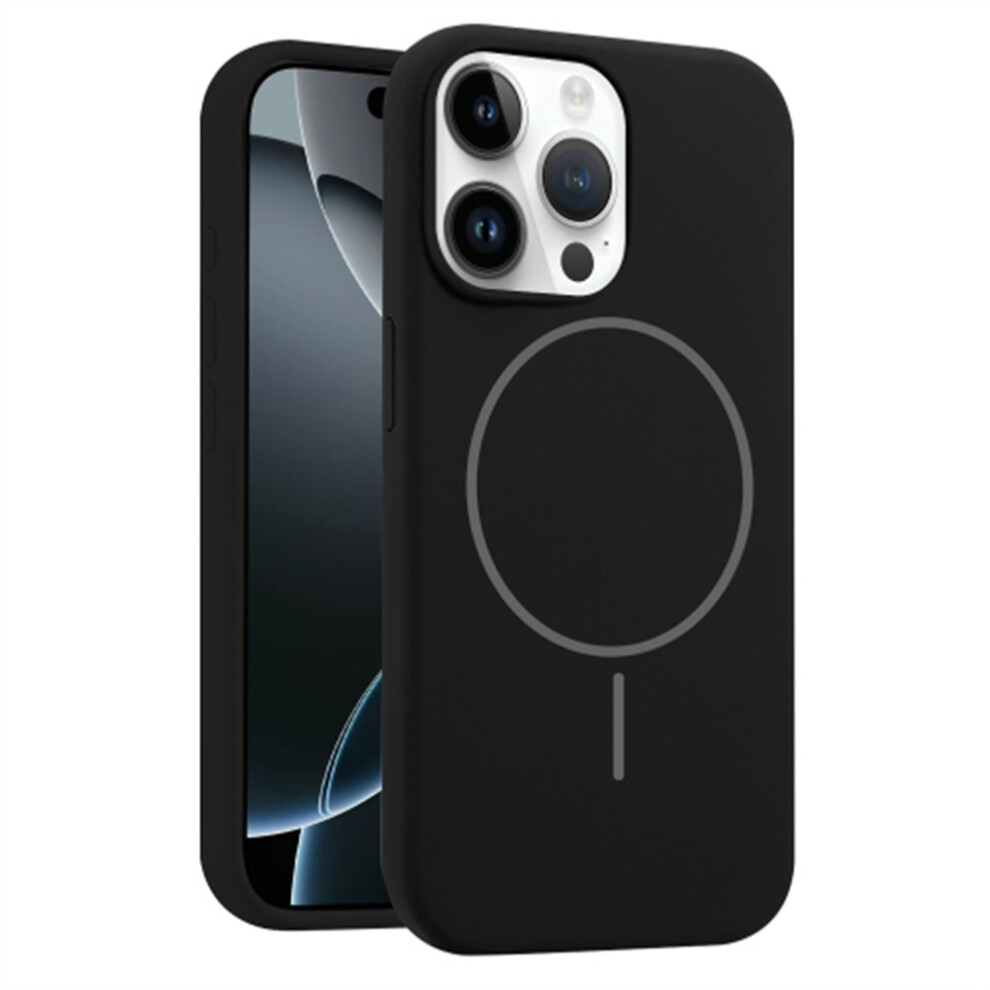 (Black) For Iphone 13 Pro Case Compatible With Magsafe Liquid Silicone Anti-Drop Phone Cover Black 6914290568062
