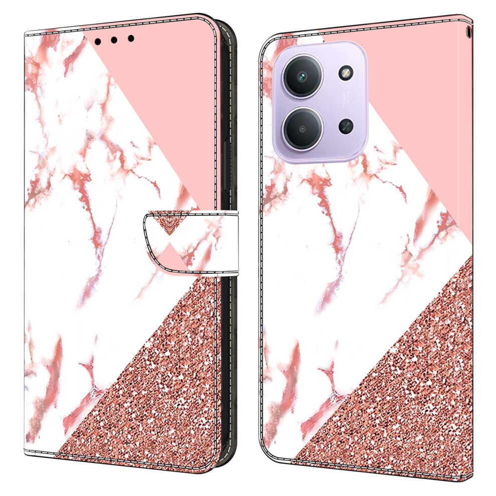 (Triangular Marble) For Xiaomi Redmi 15C 4G (Global) (171Mm) / Poco C85 4G (171Mm) Wallet Case Pattern Printing Stand Leather Flip Phone C 6914293688125