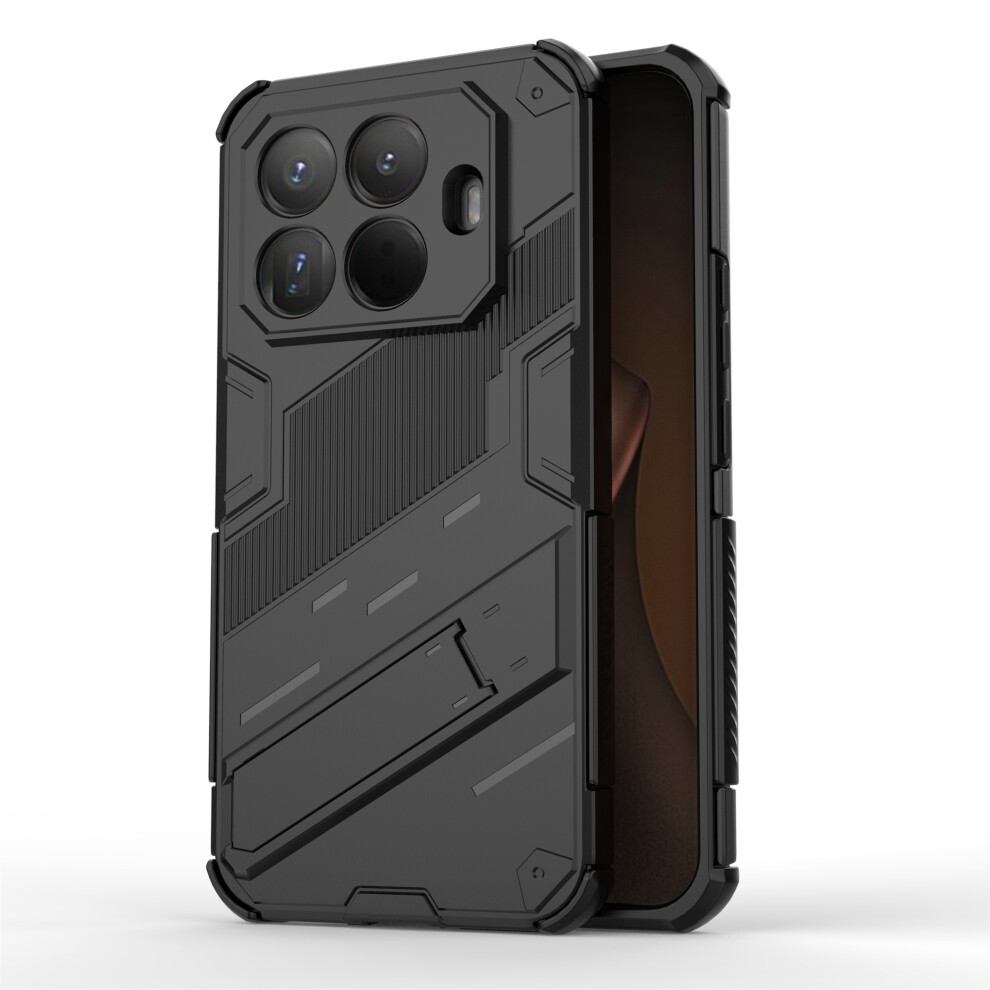 (Black) For Xiaomi 15T Pro Case Pc + Tpu Shockproof Phone Cover With Kickstand Black 6914299797746