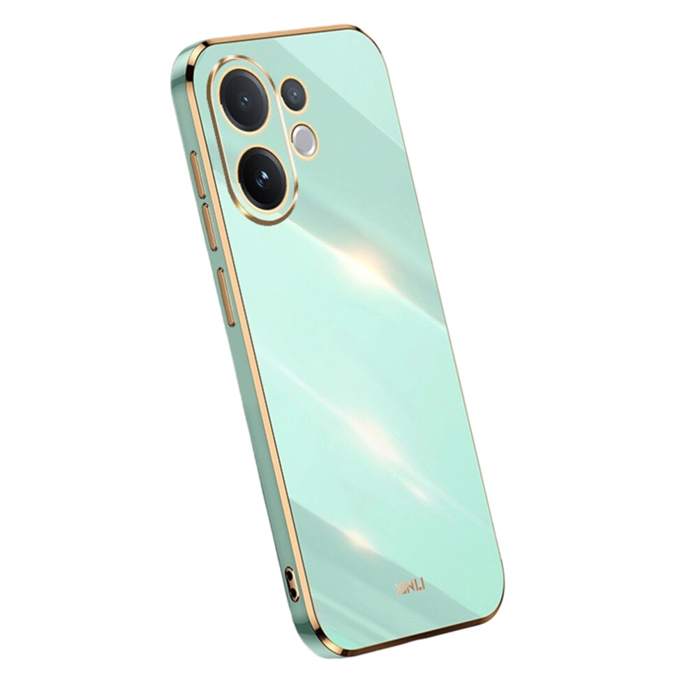 (Cyan) Bulk Purchasing Xinli For Vivo V60 5G Case Tpu Phone Cover With Electroplating Frame Blue 6914296404128