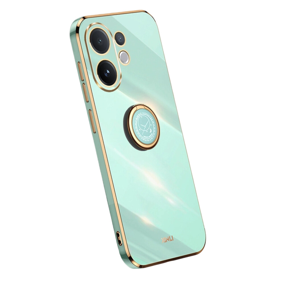 (Cyan) Bulk Purchasing Xinli For Vivo V60 5G Case Ring Kickstand Electroplating Tpu Phone Cover Blue 6914297017358