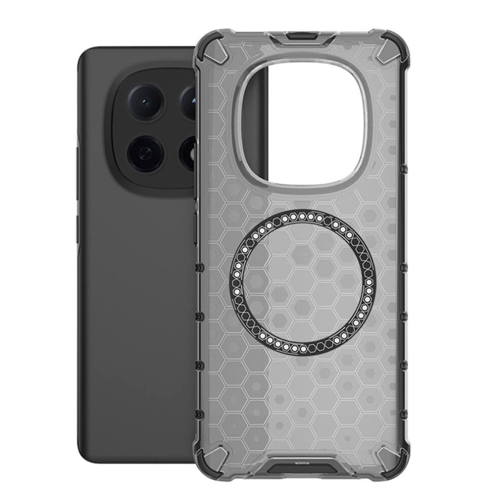 (Grey) For Xiaomi Poco M8 5G / Redmi Note 15 5G (Global) Magnetic Case Honeycomb Design Tpu + Pc Phone Cover Grey 6914291401344