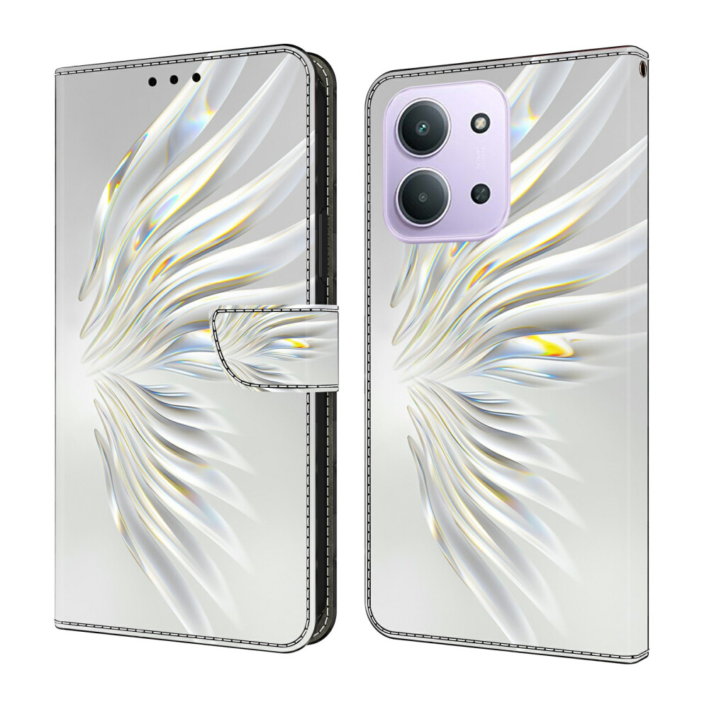 (Crystal Wings) Wallet Case For Xiaomi Redmi 15C 5G (Eu) (173Mm) / 4G (Eu) (173Mm) / Poco C85 4G (173Mm) Pattern Printing Stand Leat 6914297105635