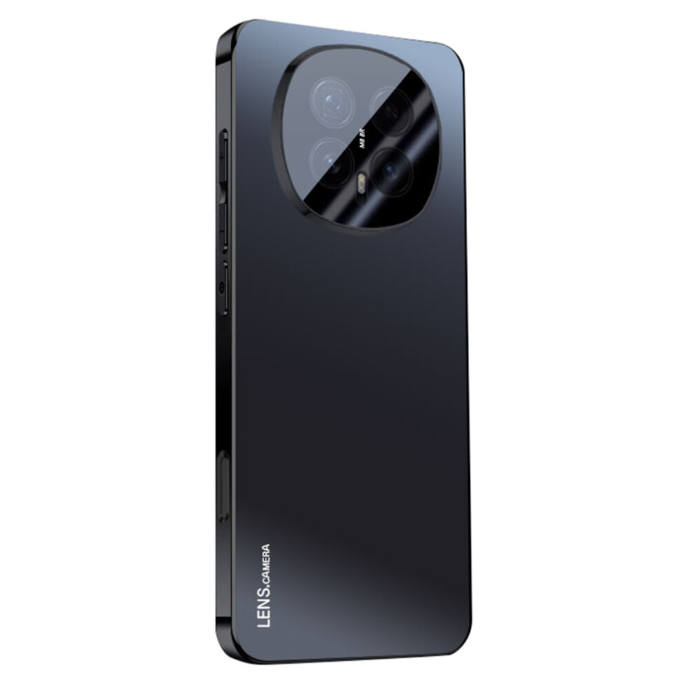 (Black) For Honor Magic8 5G Case Acrylic + Tpu + Metal Anti-Scratch Phone Cover With Electroplating Frame Black 6914290741656